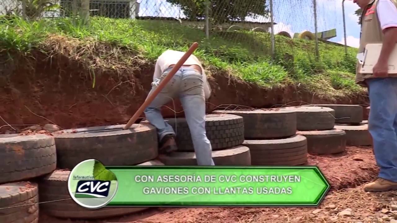 LLANTAS USADAS PARA PREVENIR DERRUMBES