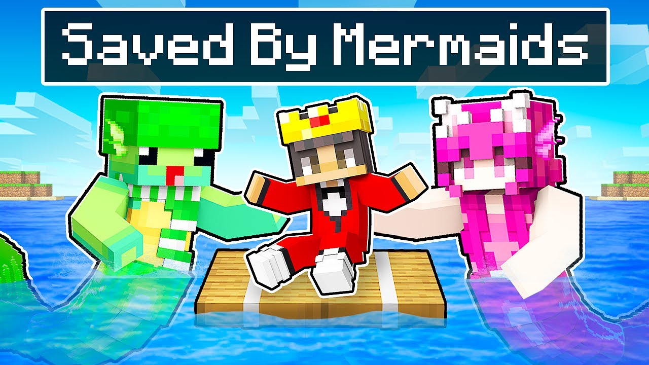 Saved By MERMAIDS In Minecraft!
