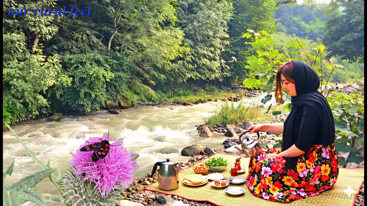 The daily life of a village girl in the pleasant mountain air