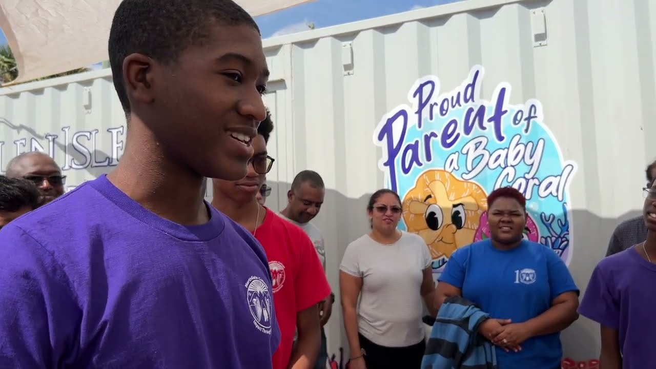 The winning team visits the Florida Reef Institute in Florida USA