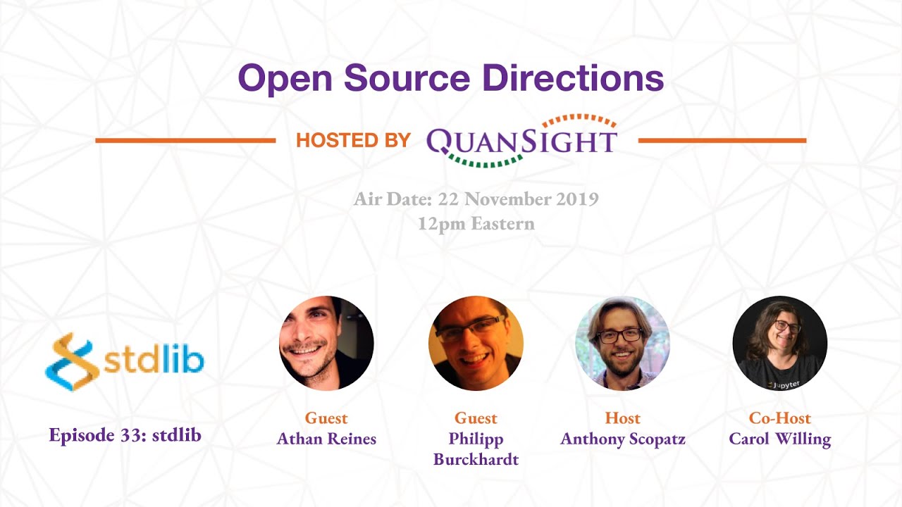 Episode 33: stdlib - Open Source Directions hosted by Quansight