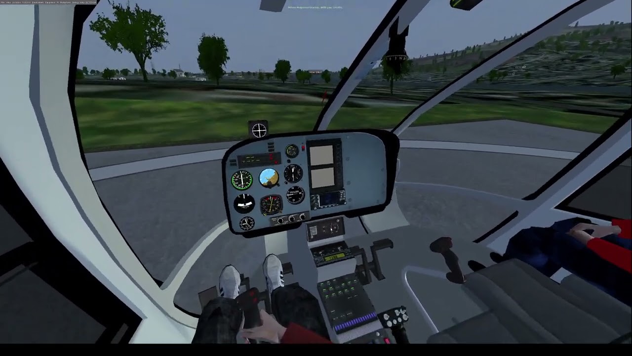Flightgear EC130 startup speedrun