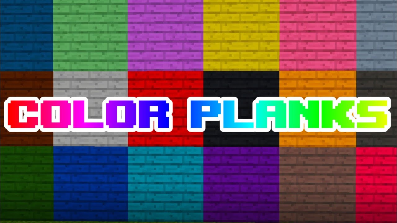 🌈MADERAS de COLORES🎨 | More Color Planks Addon Minecraft Bedrock 1.17.11