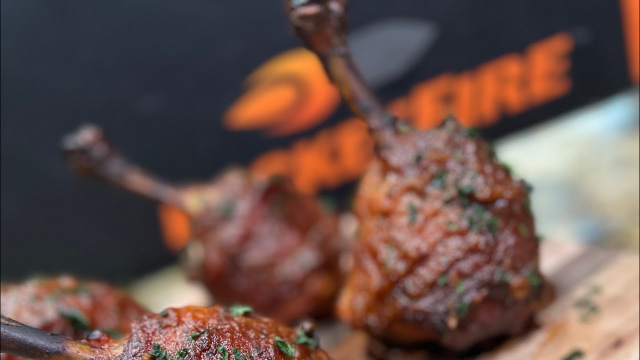 Bacon Wrapped Chicken Lollipops!