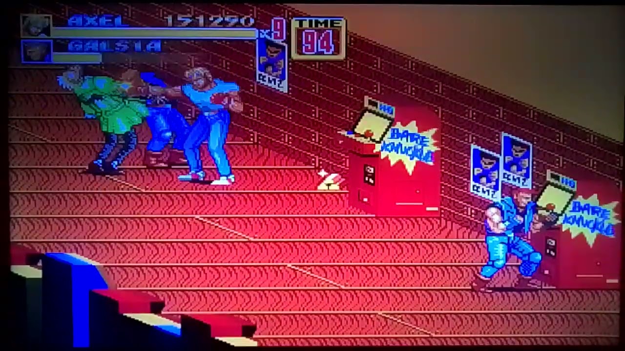 Street of Rage 2# Axel Gameplay 