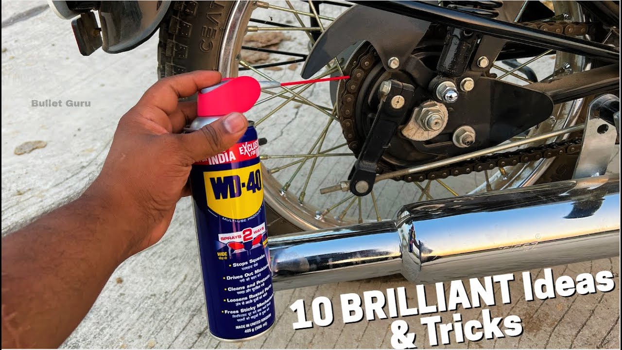 10 BRILLIANT Ideas & Tricks to USE WD40 Spray in Bikes
