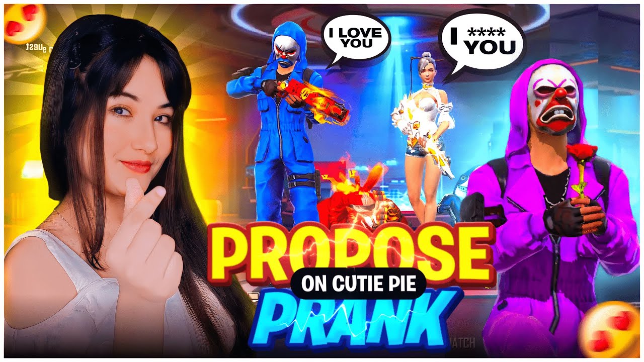 Proposing Prank On Cute Girls 😍 Prank Gone Wrong 🥵 Garena Free Fire ❤️