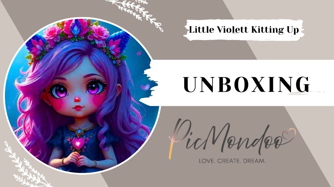 Diamond Painting Little Violett Picmondoo Kitting UP