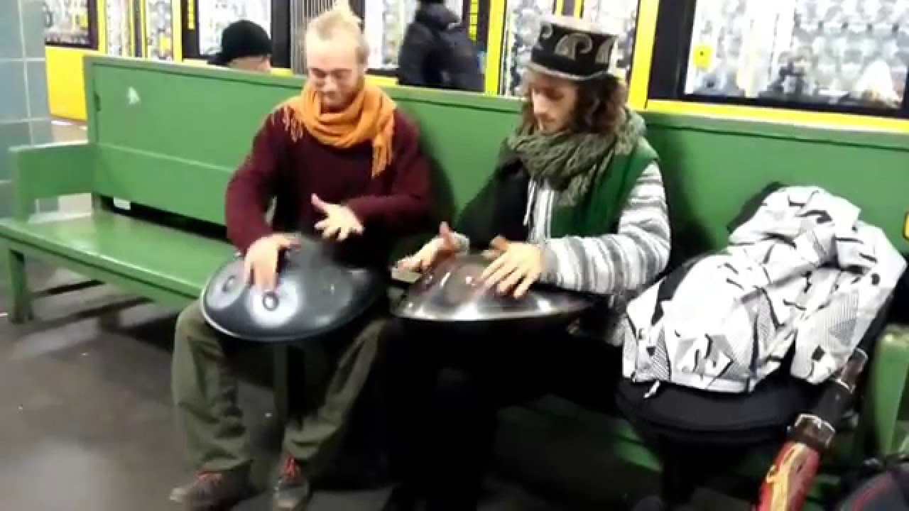 Yatao in Berlin Underground  using Handpans ..Cool and Amazing underground session.