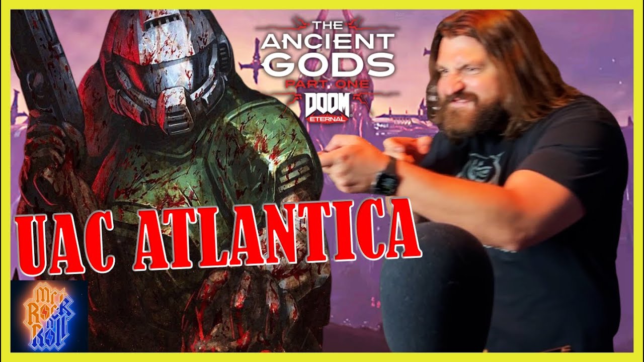 Twelve WILD Minutes!!! | DOOM Eternal: The Ancient Gods OST - UAC Atlantica Combat | REACTION