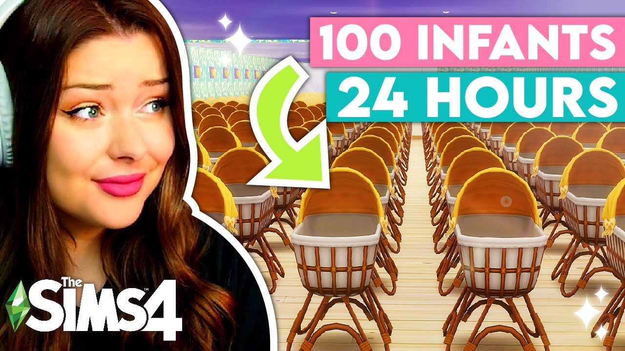 The Sims 4 Испытание 100 МЛАДЕНЦЕВ. Но через 24 часа