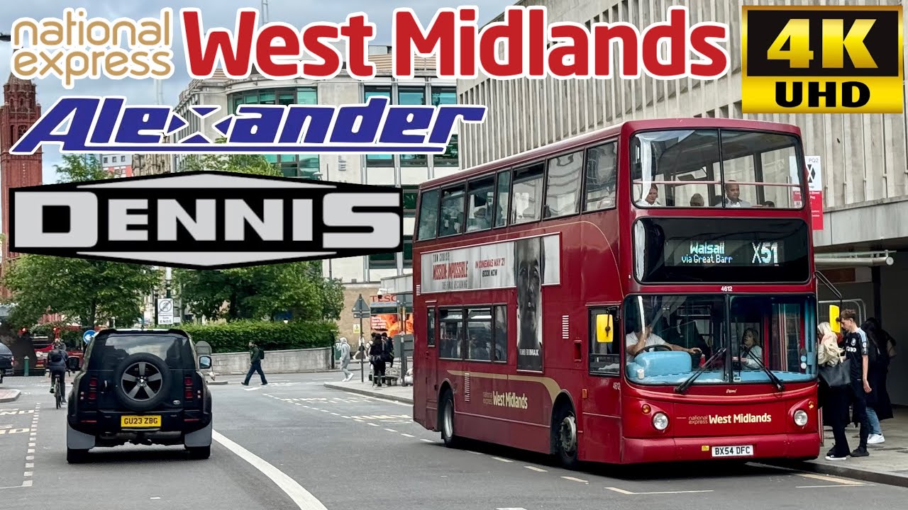 [National Express Bus West Midlands: X51 Birmingham City Centre to Walsall] ALX400 Dennis Trident 2