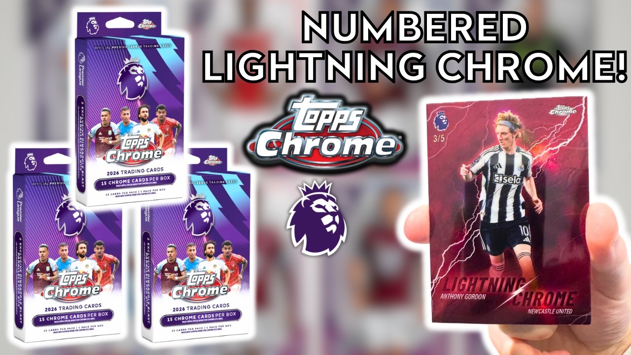 Ультраредкая красная хромированная карточка Lightning 3/5! | Открытие подарочного набора Topps Ch...