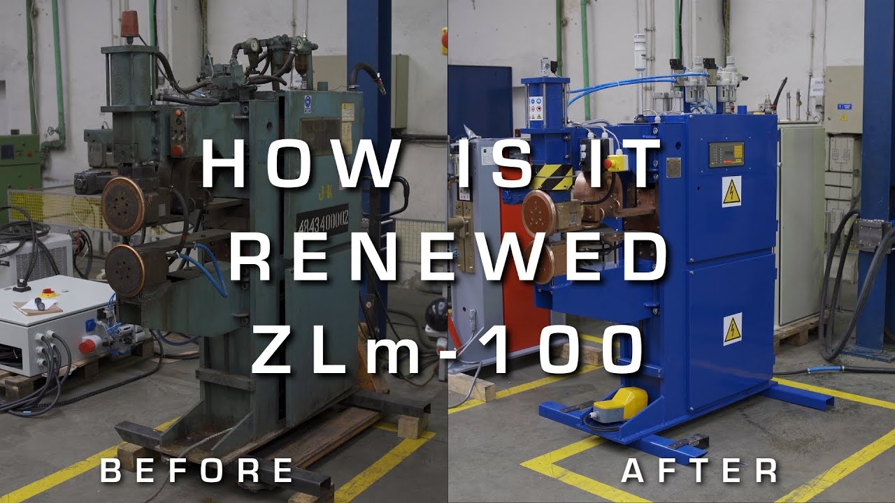 HOW IS IT RENEWED ZLm 100 kVA ASPA REMONT ZGRZEWARKI LINIOWEJ RESISTANCE LINEAR WELDER RENOVATION