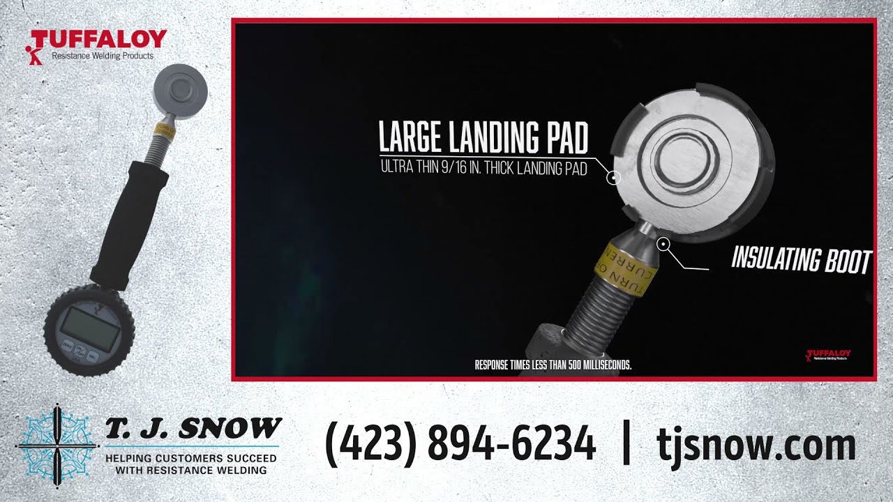 Tuffaloy DLC Digital Force Gauge for Resistance Welding  - Available from T. J. Snow Company