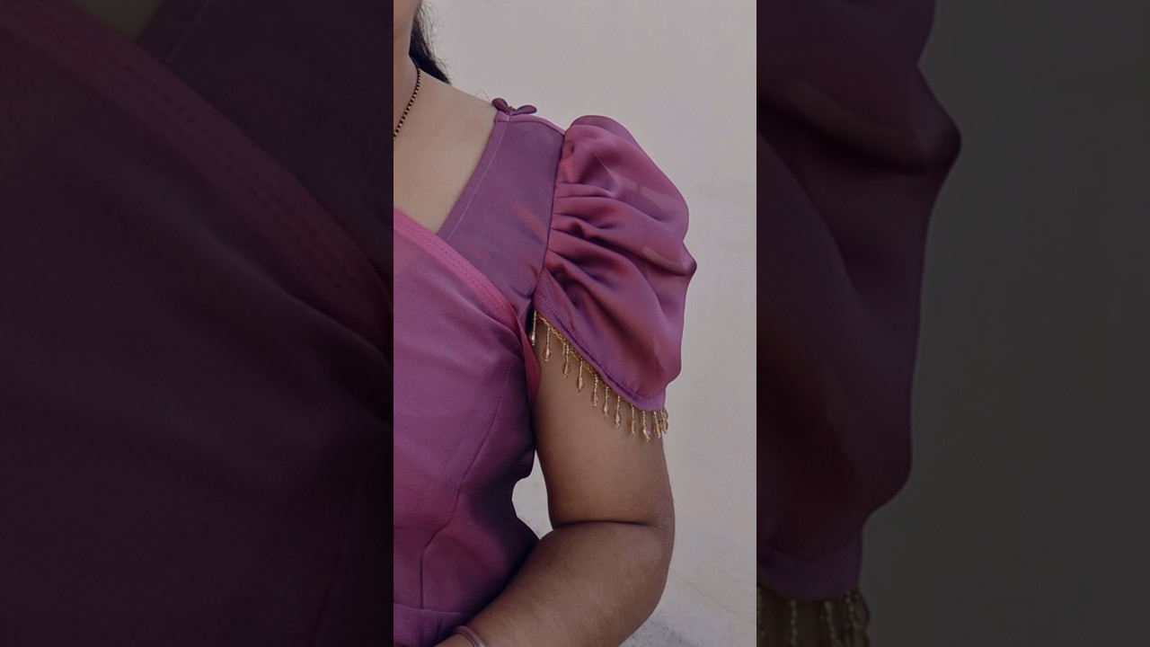 trending ruffle sleeve design cutting and stitching #shortfeed