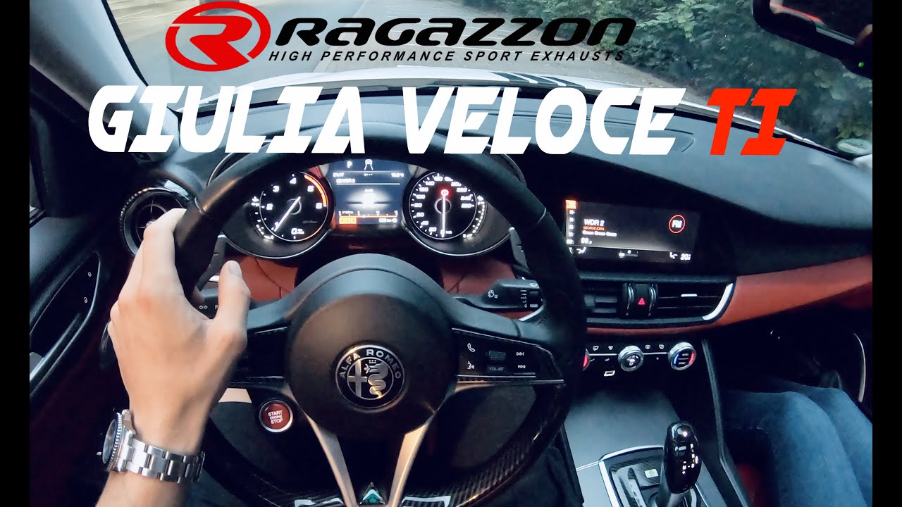 ALFA ROMEO GIULIA VELOCE TI (Ragazzon Exhaust) NIGHT POV DRIVE Onboard ||| DIESEL SOUND