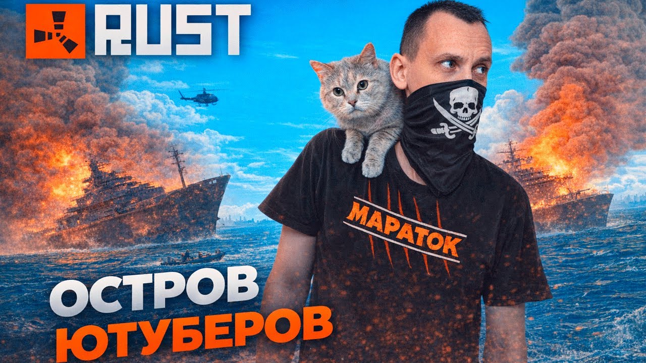 🔴 RUST 🔴 РАСТ 🔴 Остров ЮТУБЕРОВ (ПИРАТЫ)