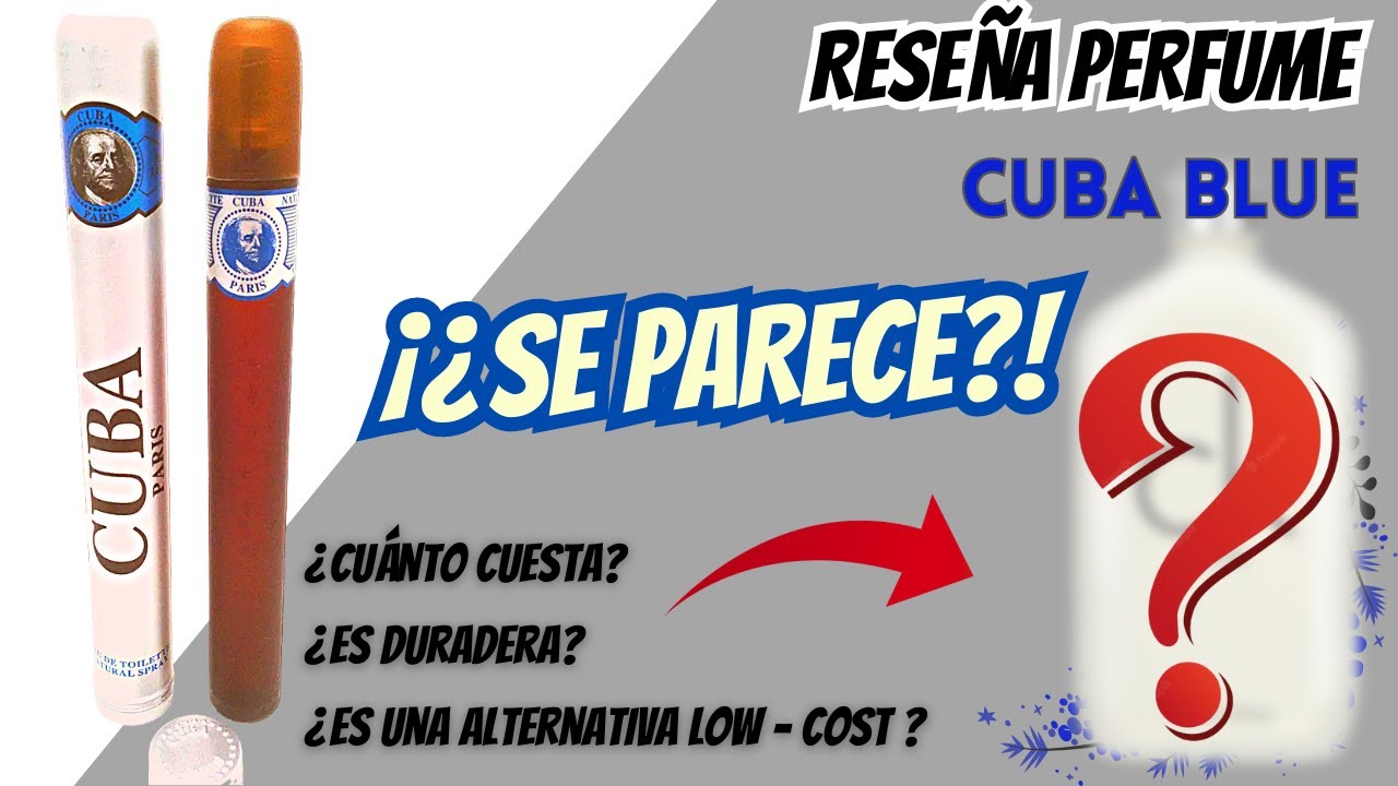Perfume CUBA BLUE de CUBA PARIS ¿CLON? 🤑🤑🤔