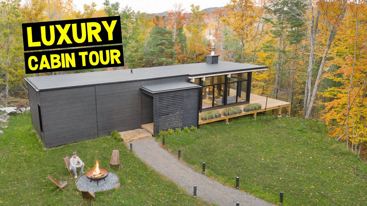 LUXURY MODERN SCANDINAVIAN CABIN w/ Hot Tub! (Full Airbnb Tour)