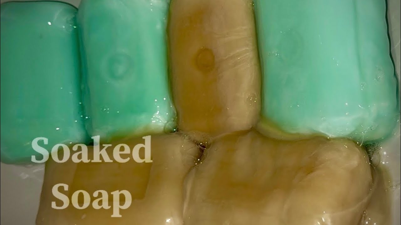 Размокшее мыло ЕЖК // Soaked soap ASMR // Pine soap 🌲