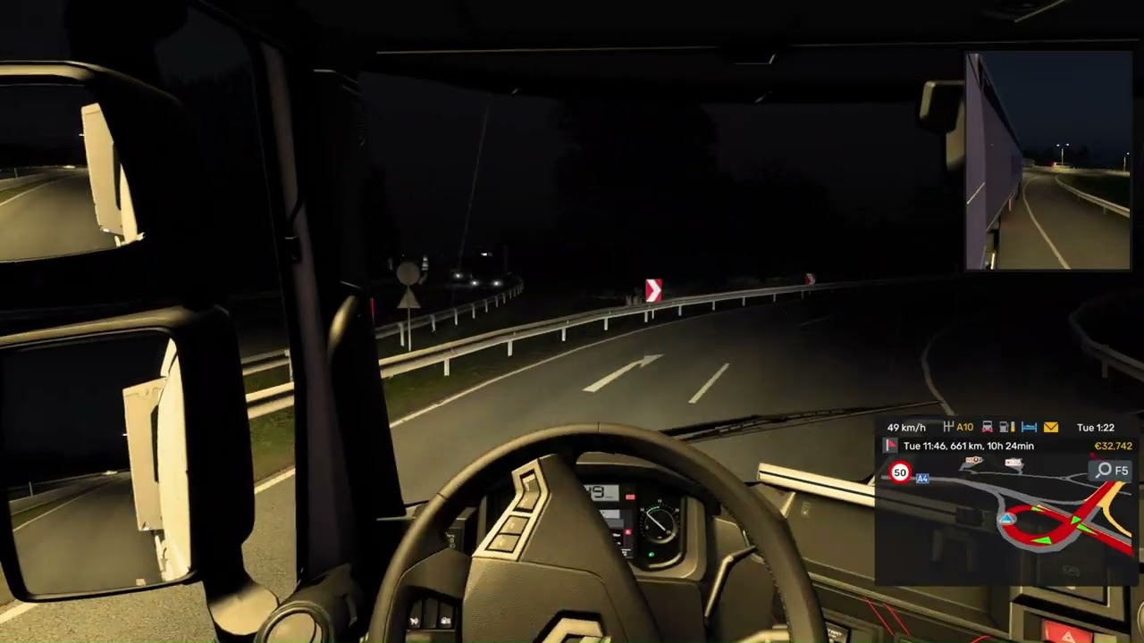 Unexpected traffic hits harder in the rain 😭🌧️🎧🚚#ets2