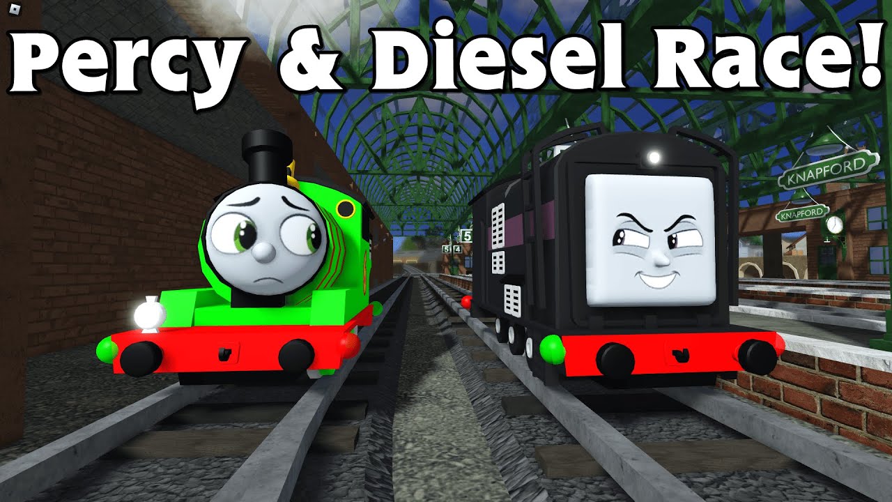 Roblox Sodor Online All Engines Go Diesel Vs Percy!