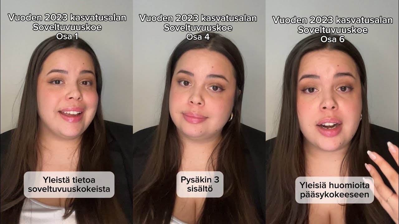 Kasvatusalan soveltuvuuskokeen pysäkit 2023