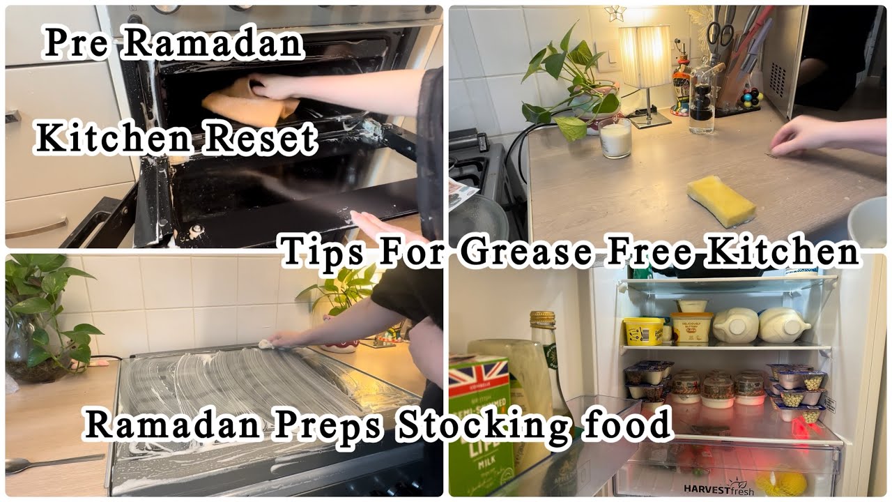Ramadan Kitchen Reset|Ramadan 2026 |Deep Cleaning & Grease Free Kitchen Tips|Restocking Frozen Stuff