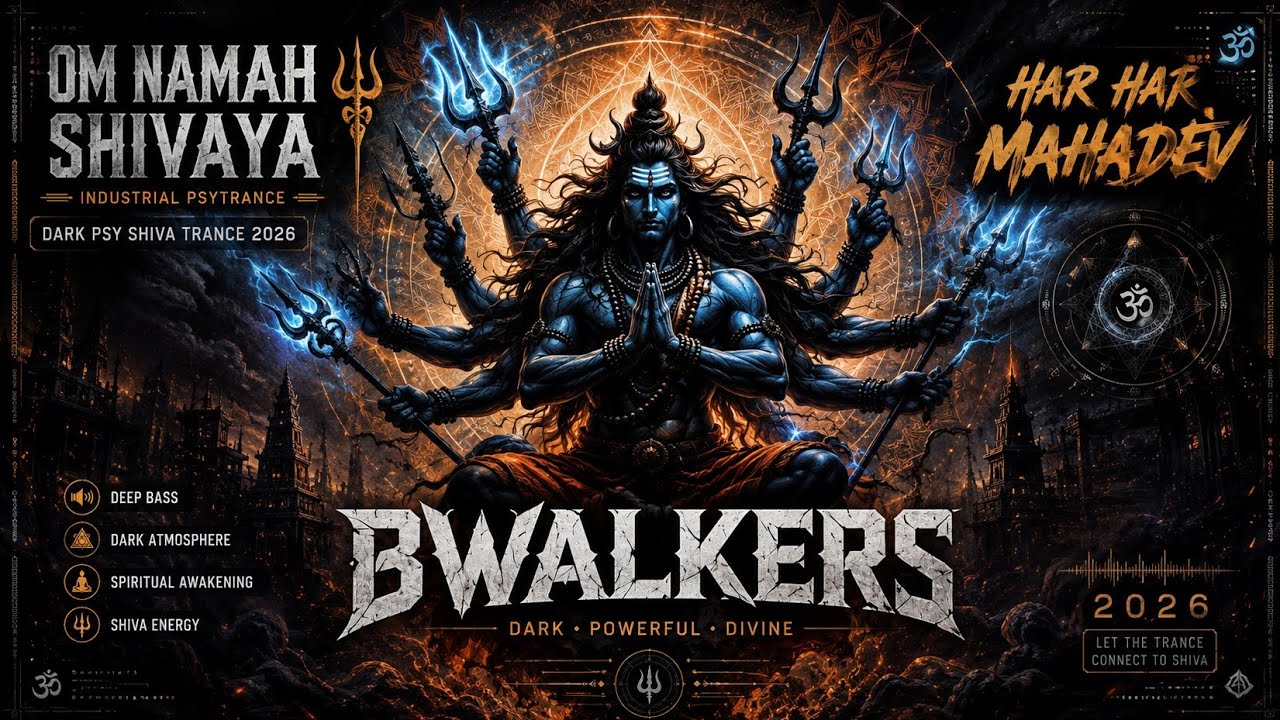Om Namah Shivaya 🔱 Industrial Psytrance | Dark Psy Shiva Trance 2026 | Har Har Mahadev | Bwalkers