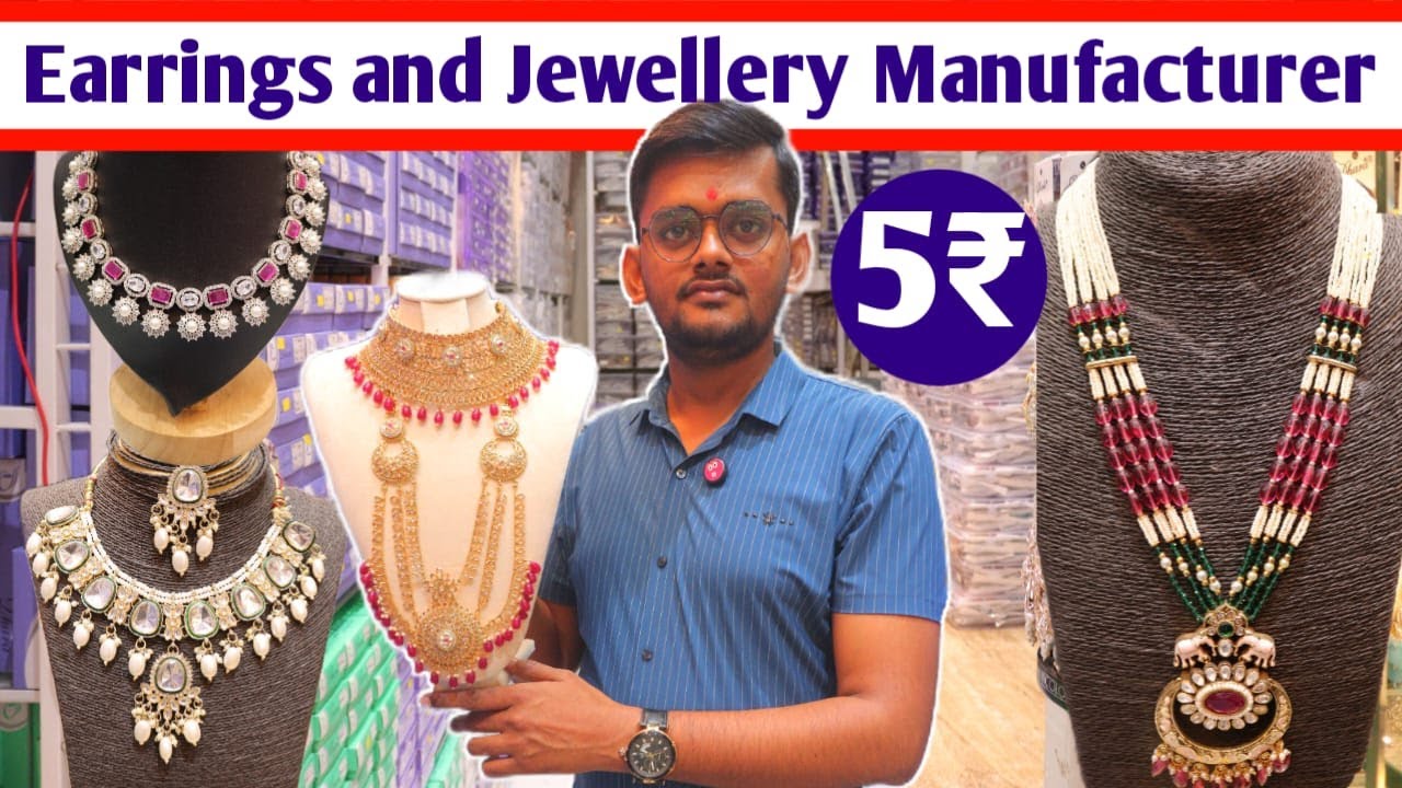 5₹ Biggest Fancy Jewellery Manufacturer in Mumbai | Fancy Earrings Wholesale Cutlery Market Mumbai