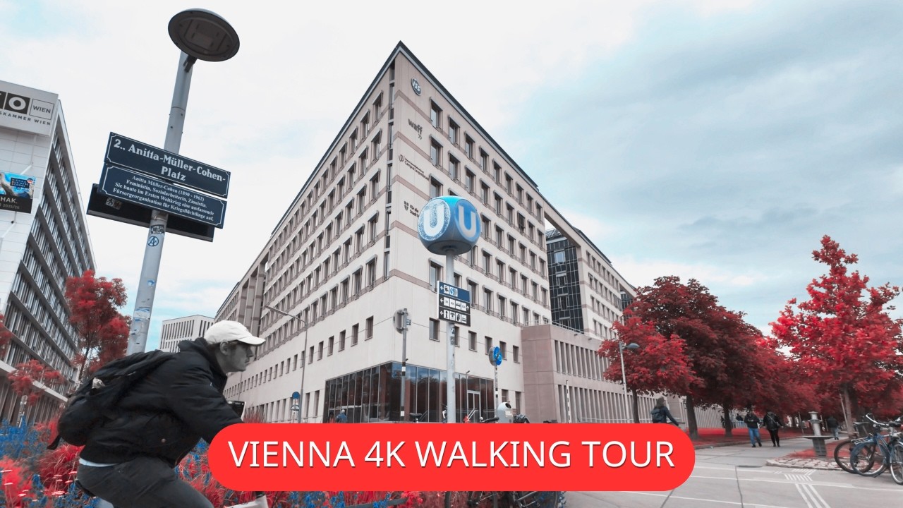 Along Metro U1 | Praterstern to Vorgartenstrasse  | Vienna 4K Virtual Walk