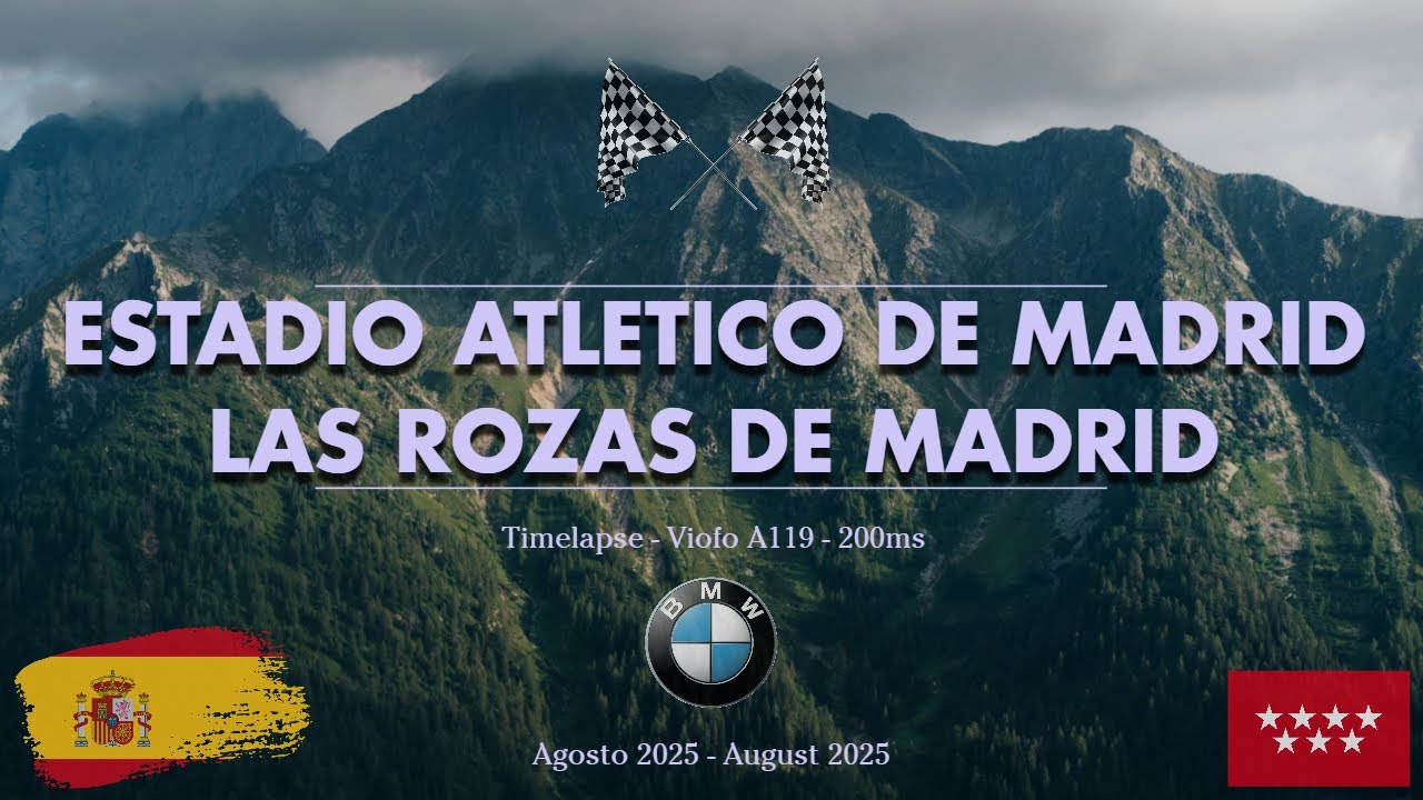🚗 Ruta Estadio Atletico de Madrid (🇪🇸) - Las Rozas de Madrid (🇪🇸) PT4️⃣ (Timelapse)