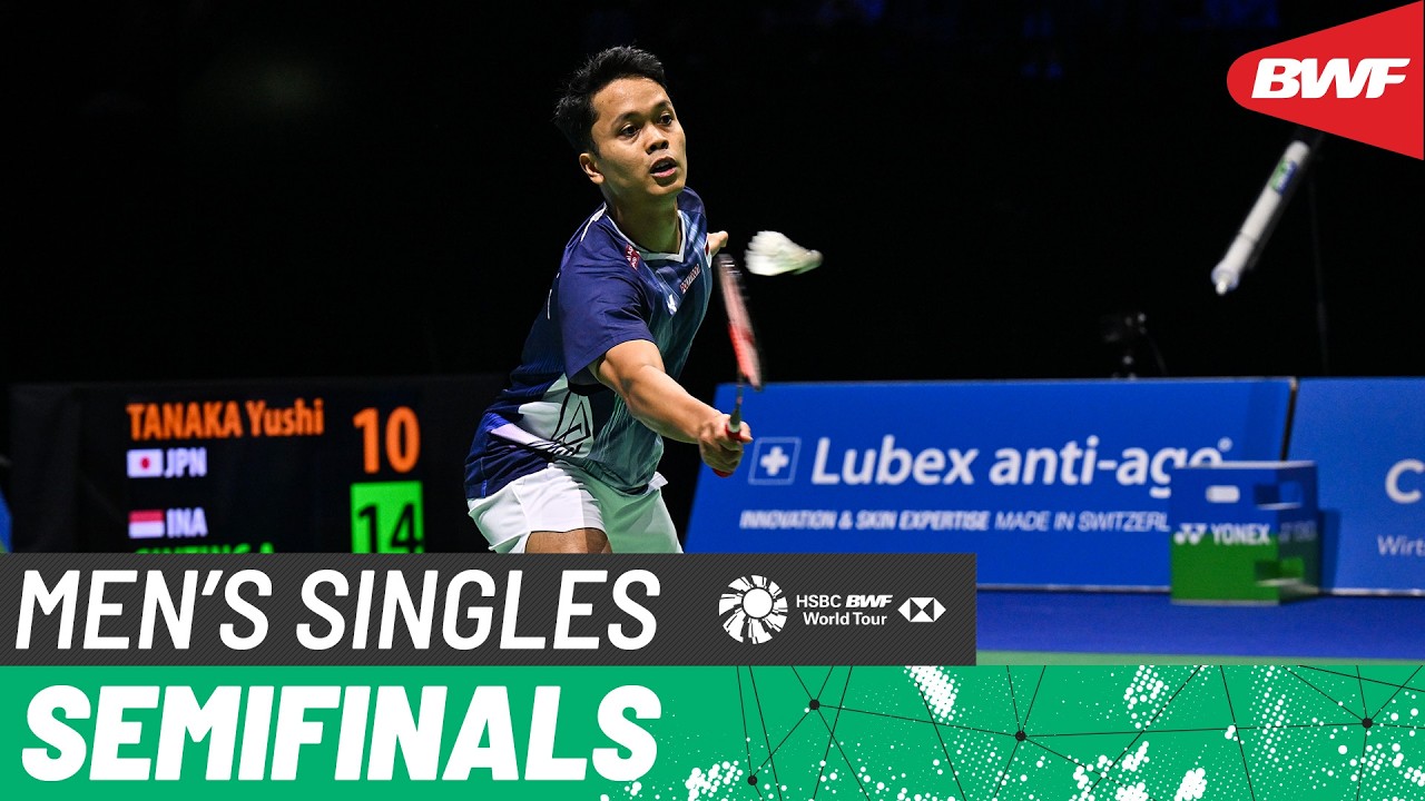 YONEX Swiss Open 2026 | Yushi Tanaka (JPN) vs Anthony Sinisuka Ginting (INA) | SF