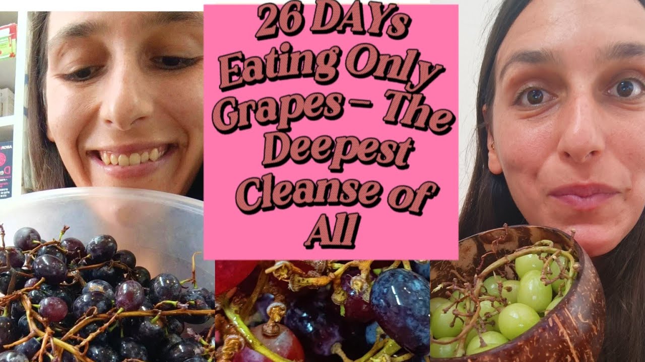 Eating ONLY Grapes for 26 Days combined with Dry Fasting - Hardest cleanse ever!