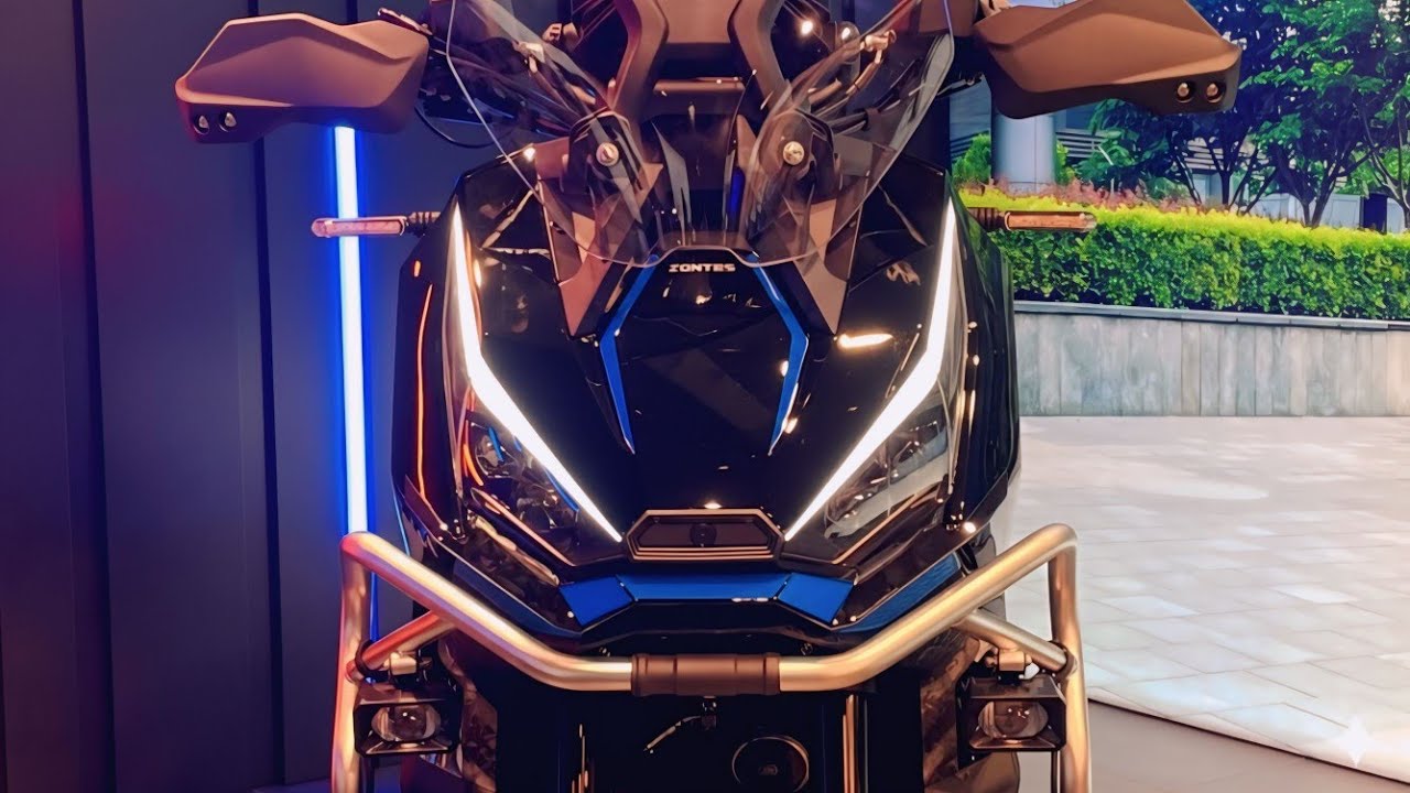 Вышел в продажу новый самокат Adventure с видеорегистраторами — ZONTES 368G / 400G, глянцевый черный