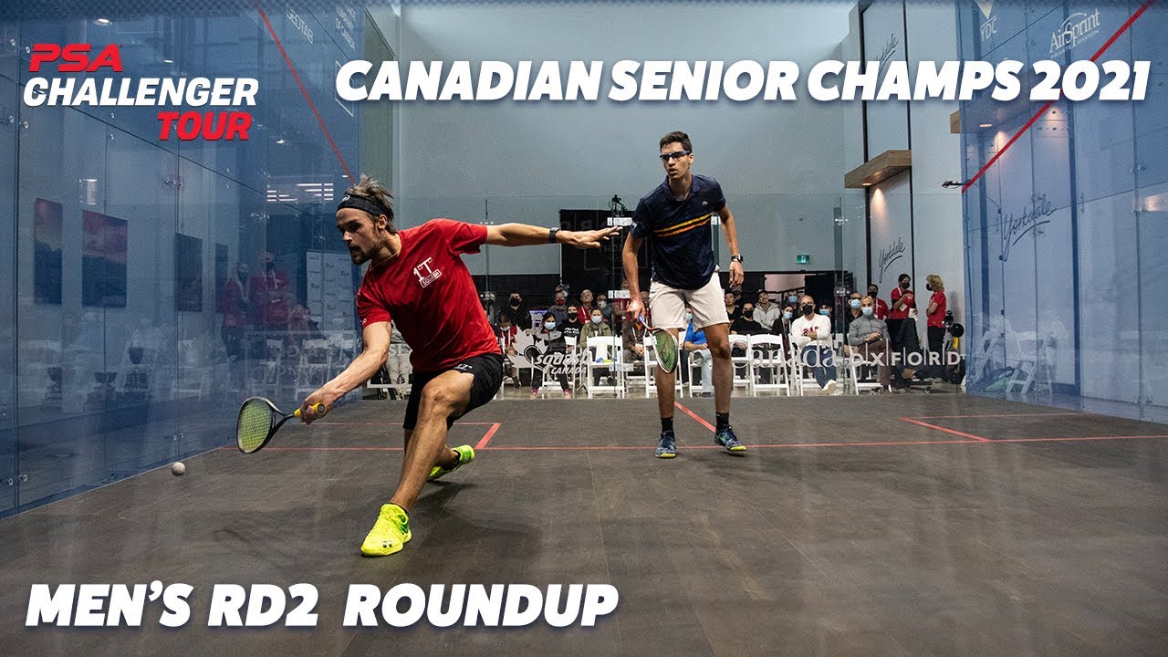 Squash: Canadian Senior Championships 2021 - Men's Rd 2 Roundup