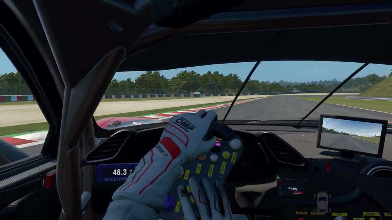 Assetto Corsa Evo controller Suzuka GP Ferrari 488 Challenge Evo practice+replay Steam RTX HDR 1440p