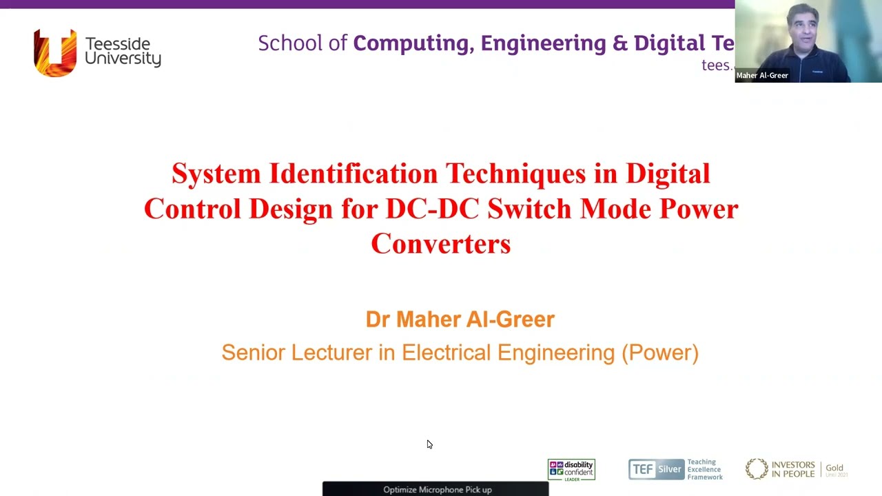 Seminar: System Identification Techniques in Digital Control Design for DC-DC Switch Mode Power Con.