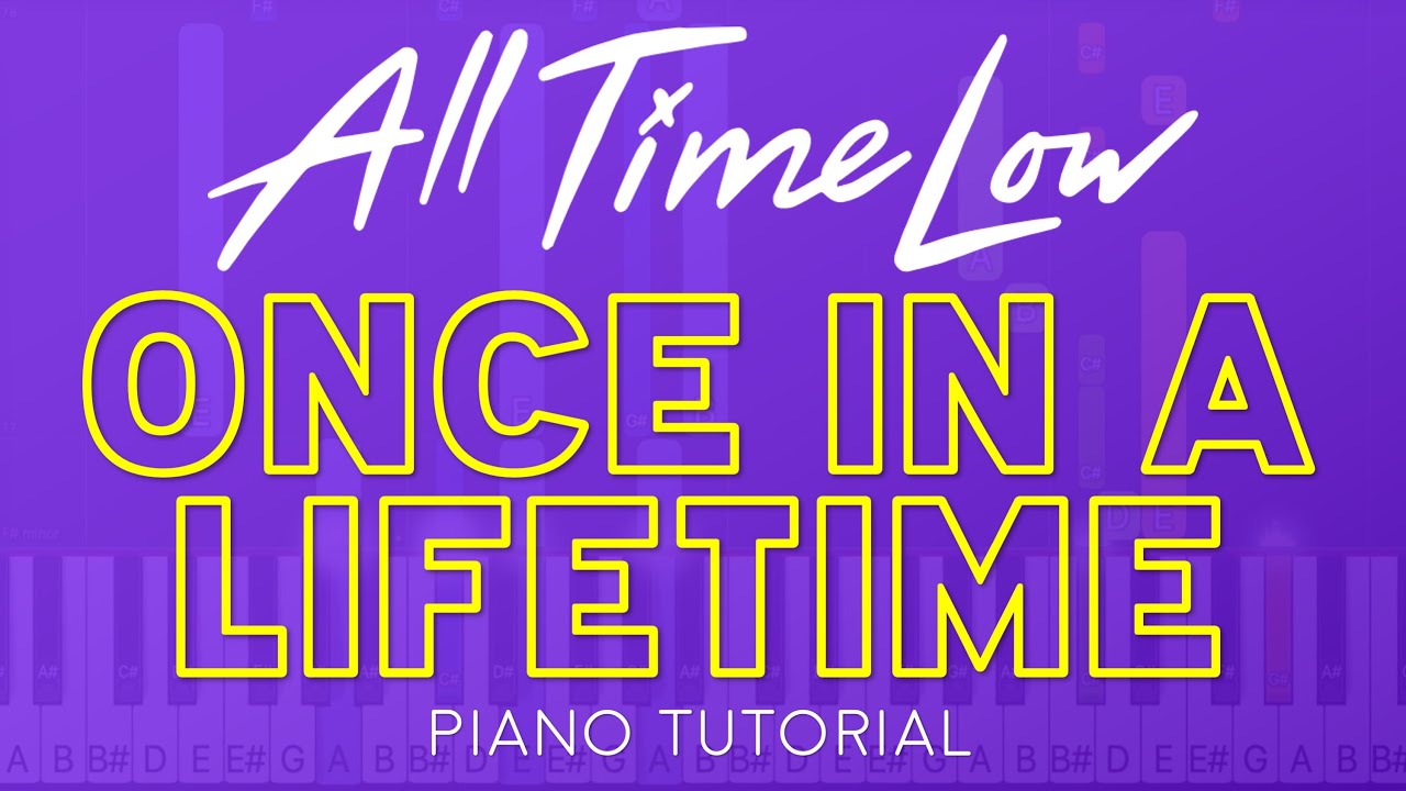 All Time Low - Once In A Lifetime | Piano Tutorial & Sheet Music