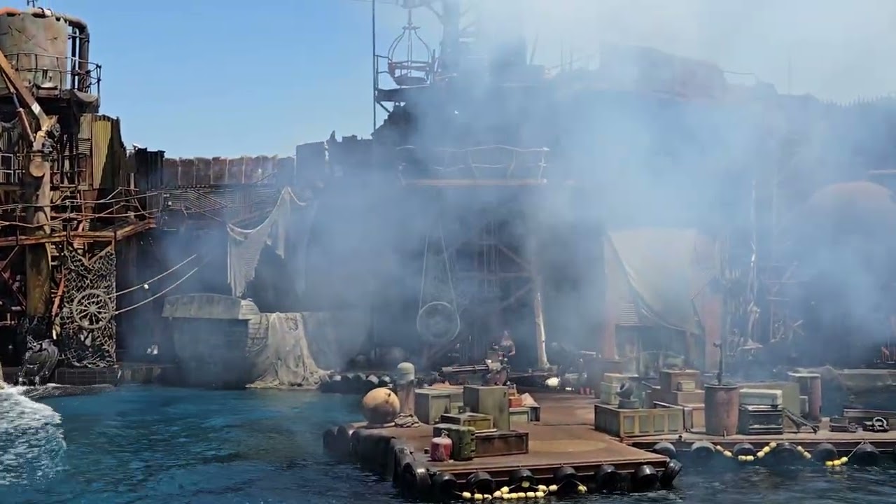 Universal Studios Hollywood Water World stunt show 2025