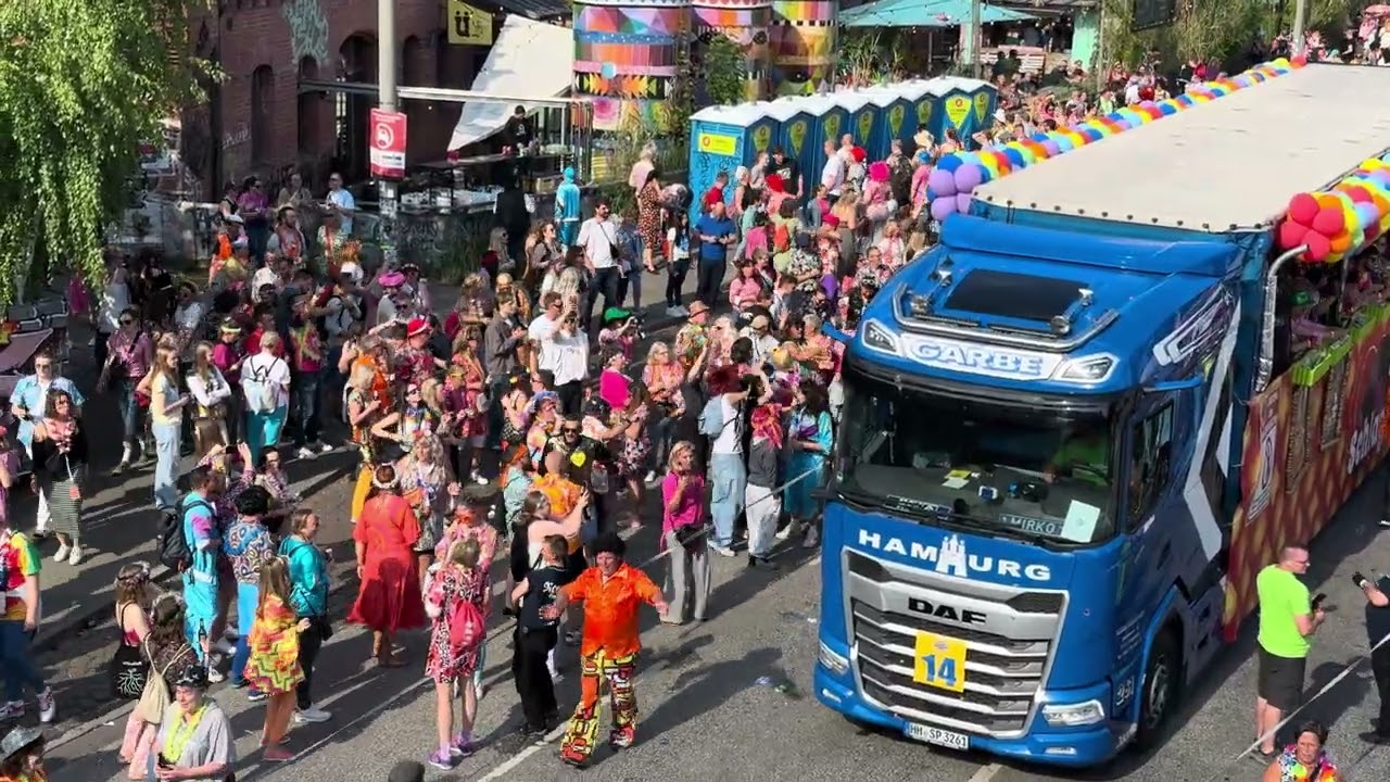 Parade in Hamburg Schlagermove 2024 4K