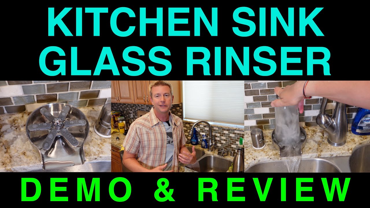 Glass Rinser for Kitchen Sink Stainless Steel Cup Bottle Washer by Fontop Demo and Review