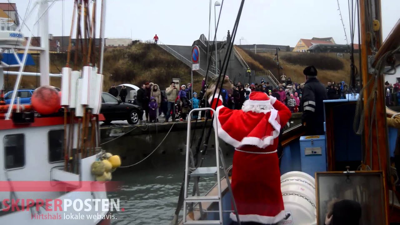 Julemanden besøgte Hirtshals Havn