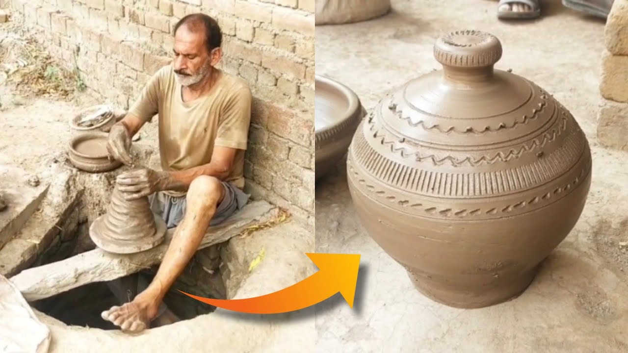 Amazing Clay Pot Making | Traditional Pottery Art | Made with Natural Mud”