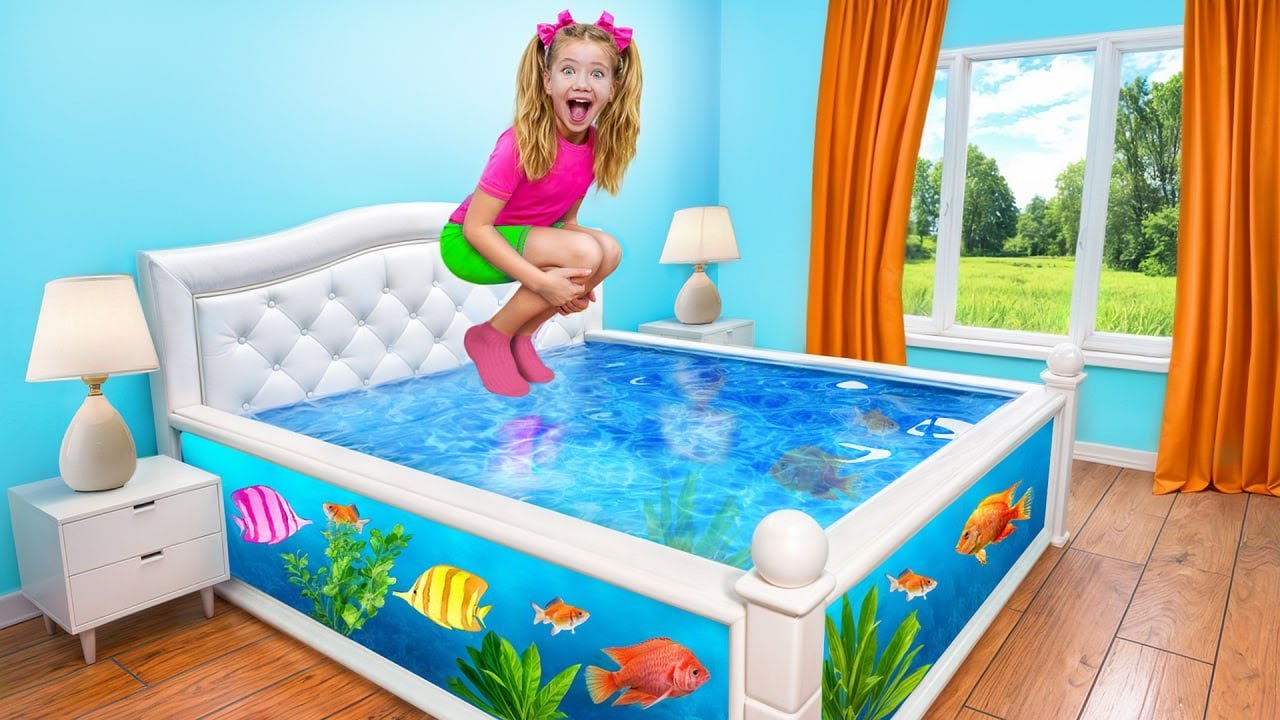 Câu chuyện vui về hồ bơi và cuộc phiêu lưu trượt nước