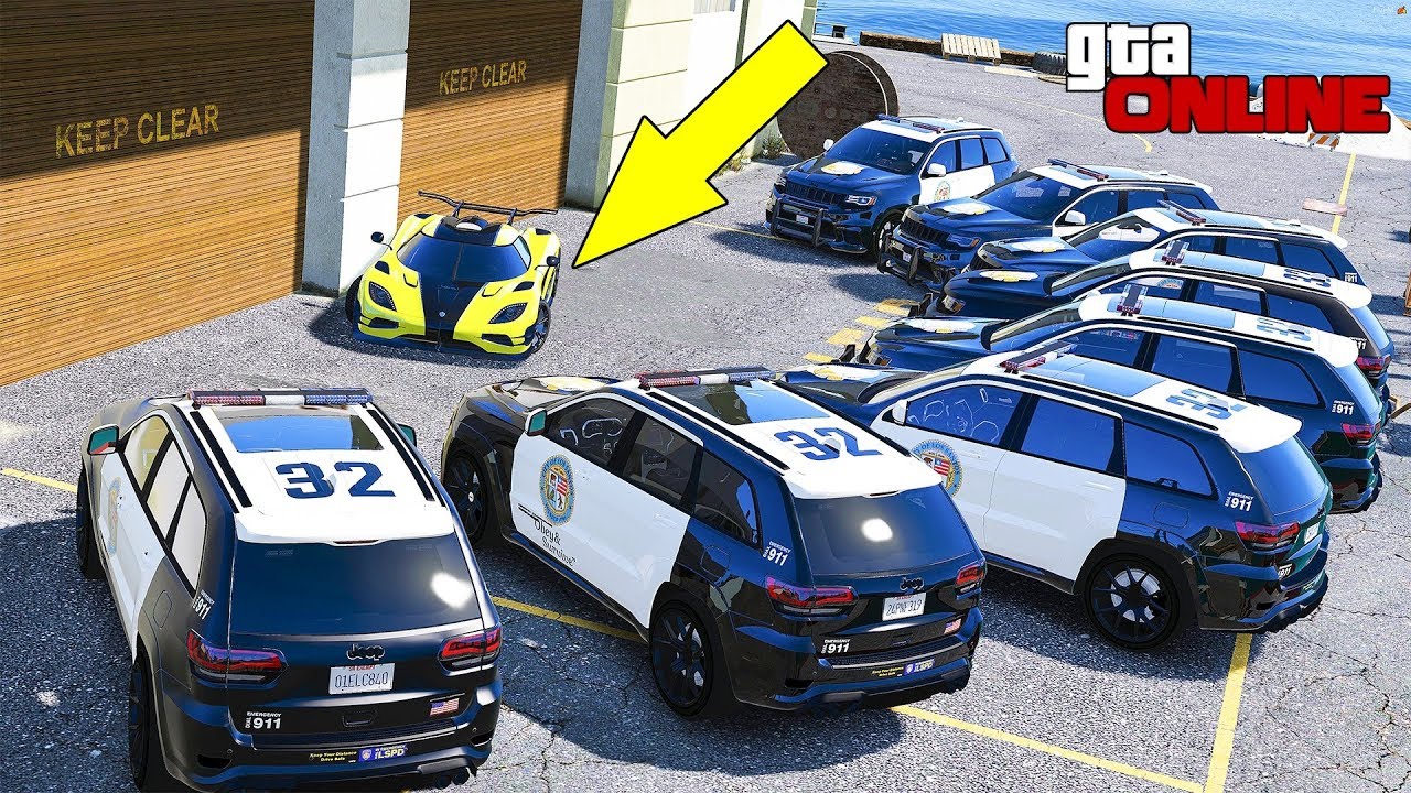 КОПЫ ЗАЖАЛИ БЫСТРЫЙ СУПЕРКАР У СТЕНЫ В GTA 5 ONLINE! ПОЛИЦЕЙСКИЕ ДОГОНЯЛКИ В ГТА 5!
