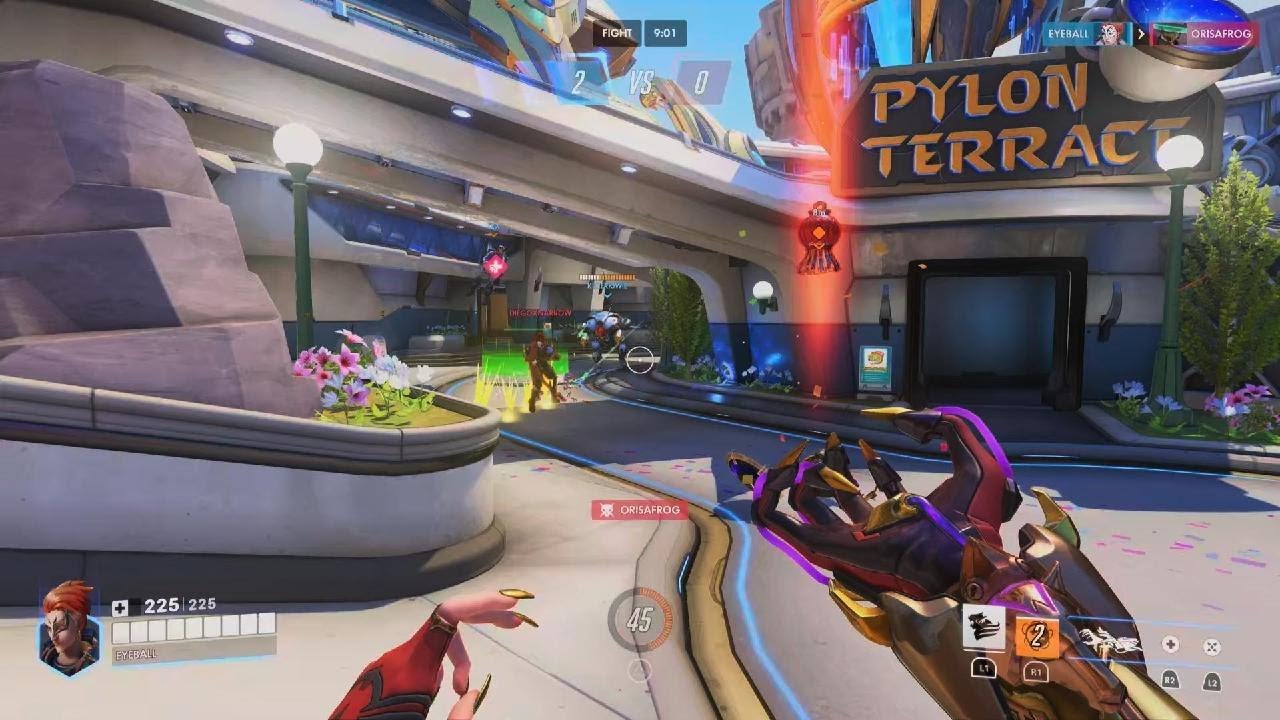 Overwatch - OrisaFrog against KillerKiwie and Lex