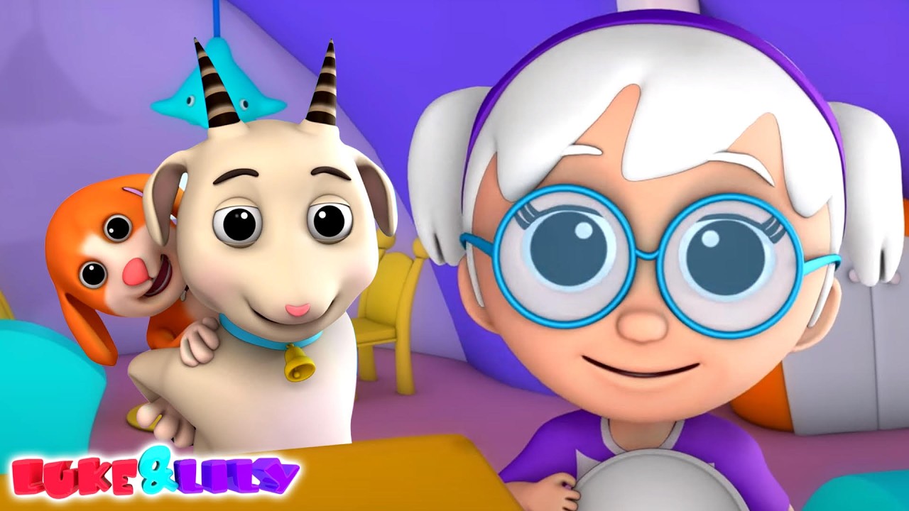 Old Mother Hubbard Song | Farm Animals Learning Video