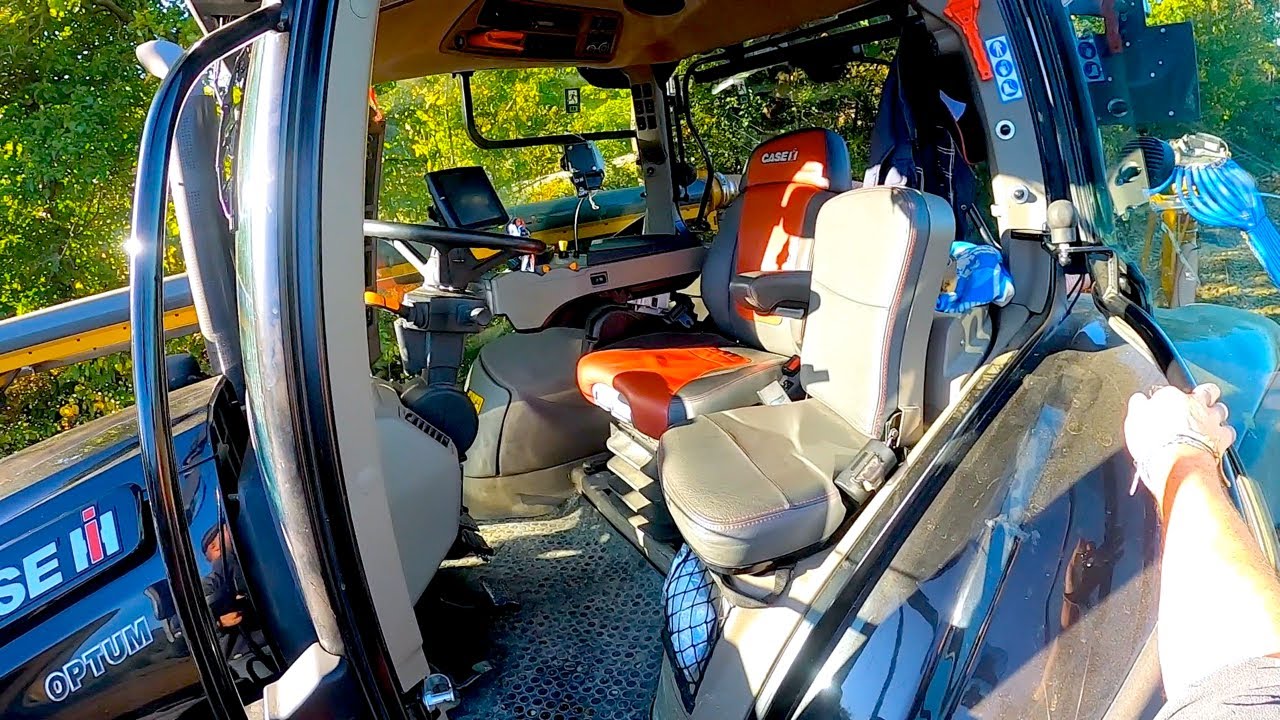 CAB VIEW | BLACK OPTUM 250 CASE IH - POV TRACTOR DRIVE